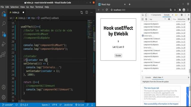 ? 【 Hook useEffect】 ▷ Hook de efecto useEffect del Curso de REACT JS desde CERO 14 en Español ◁ смотреть онлайн