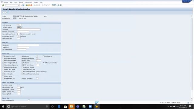 SAP MM | Consultant level free course | Vendor creation 2 Part 9 смотреть онлайн