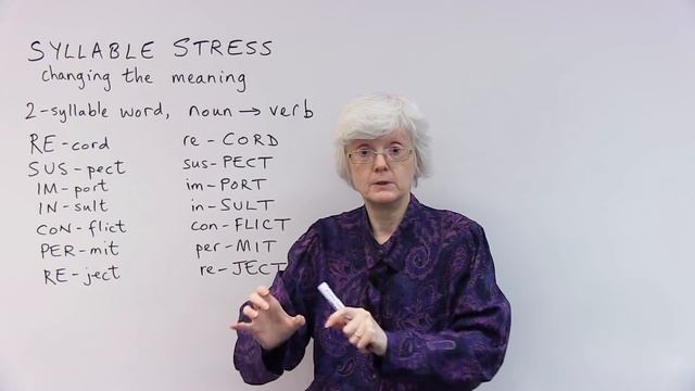 Change word meanings with SYLLABLE STRESS смотреть онлайн