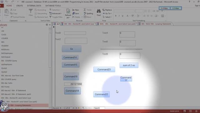 007 MS Access VBA –Decision Making prorams part1 برمجة اكسيس смотреть онлайн