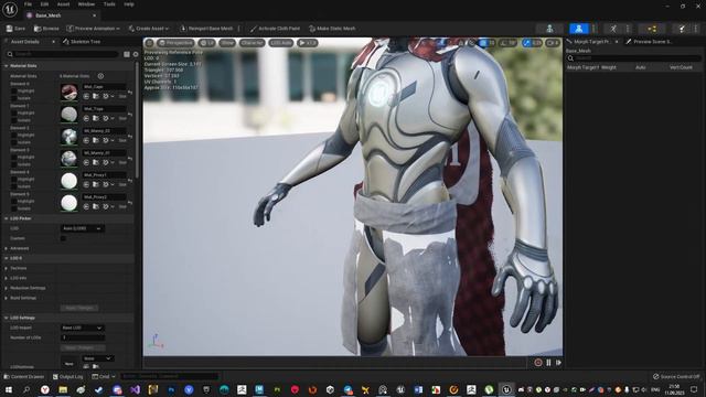 Unreal Engine cloth proxy simulation смотреть онлайн