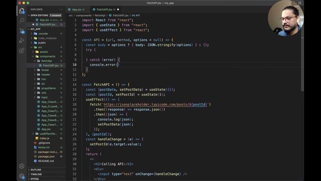 Class - 11: Fetch API Integration with ReactJS смотреть онлайн