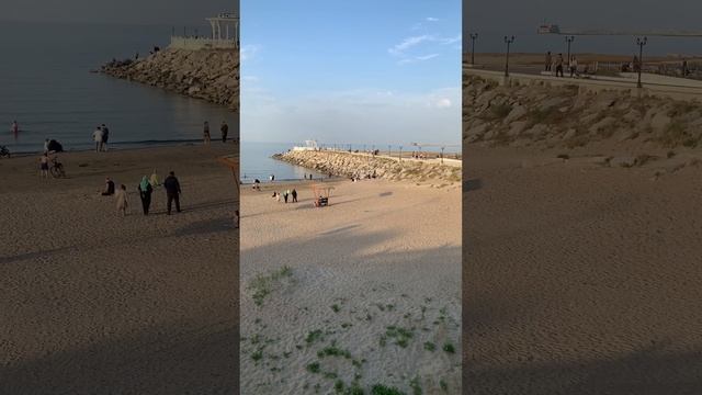 Каспийское море. Набережная Каспийска. Пирс. #travel #кавказ #рек #природа #дагестан #махачкала смотреть онлайн