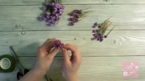 Как сделать махровую сирень из фоамирана