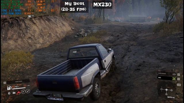 Snowrunner Benchmark | Max to Low Settings | MX230 + Intel HD620 Gaming Test смотреть онлайн