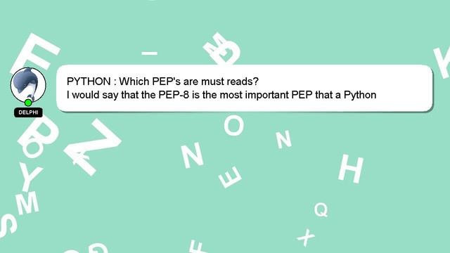 PYTHON : Which PEP's are must reads? смотреть онлайн