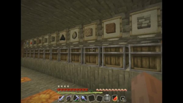 Minecraft by Gimlat - Автоматическая разгрузочная система для шахт и не только в Minecraft.
