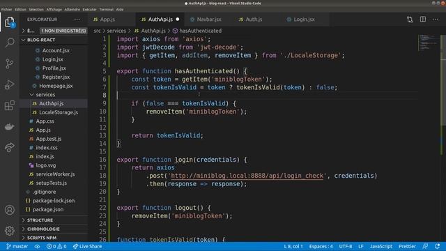 [ReactJS FR] (Dernière partie) Authentification смотреть онлайн