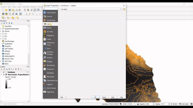 How to Create a Contours from DEM File in QGis || Contour Map смотреть онлайн