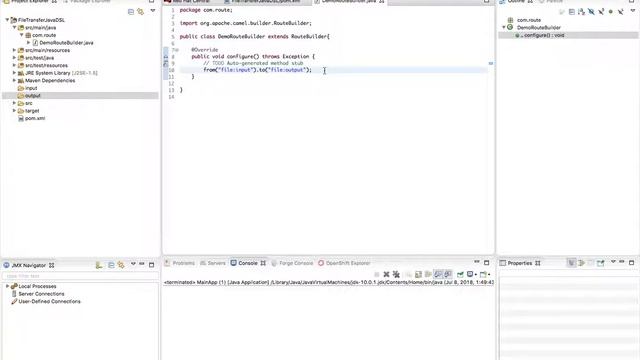File Transfer in Apache Camel using Java DSL смотреть онлайн