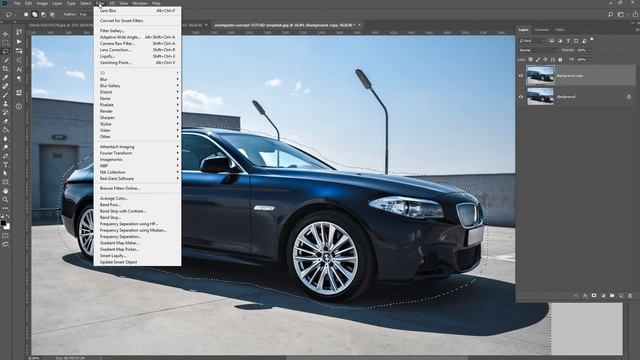 How to Blur Background in PS with Lasso Tool смотреть онлайн