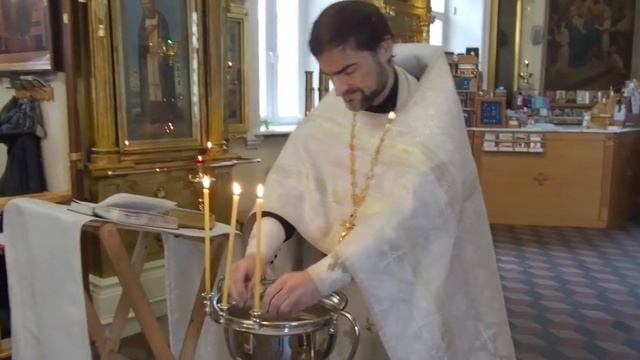 Неделя по Вознесении, малое освящение воды смотреть онлайн