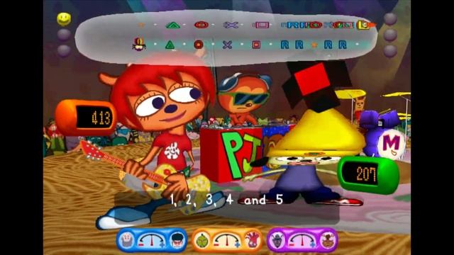 Parappa 2 Stage 8 (King Kong Mushi) Battle Mode Level 4 смотреть онлайн