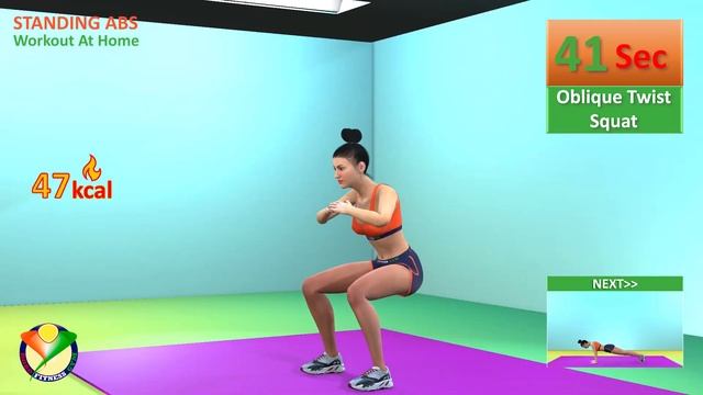 Get Fit and Fabulous with This 10 Minute STANDING ABS WORKOUT - Workout At Home For Women's смотреть онлайн