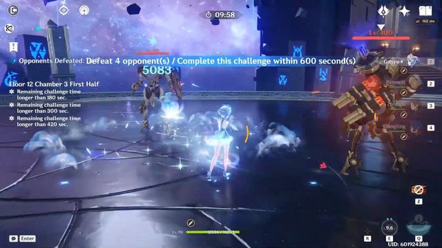 Spiral Abyss 4.5 Floor 12 ~ Ganyu Melt & Klee Marechaussee ~ Genshin Impact смотреть онлайн
