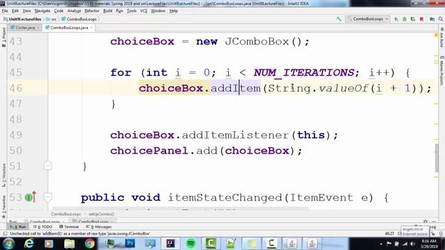 JComboBox Basics смотреть онлайн