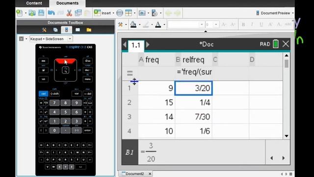 How to Find the Relative Frequency in a Frequency Distribution Using the TI-Nspire смотреть онлайн