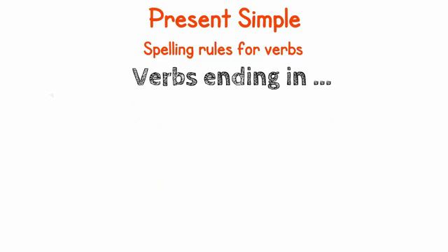 Present simple spelling rules смотреть онлайн