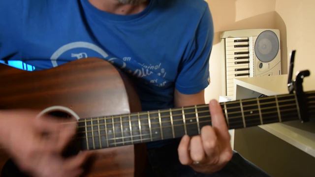 U2 - Stuck in a Moment Acoustic Version - Open E Guitar Tuning Lesson смотреть онлайн