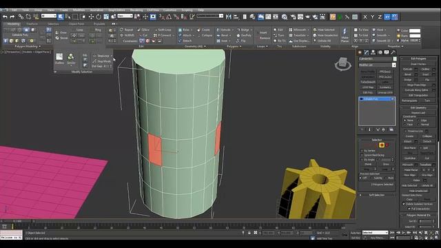 Фишки 3ds max-панель Toggle Ribbon. Modify Selection для оптимизации работы с выделением ребер. смотреть онлайн