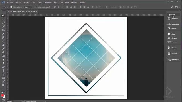 Photoshop CC 2017 - La interfaz - Tutorial básico 01 смотреть онлайн