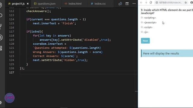JavaScript multiple choice смотреть онлайн