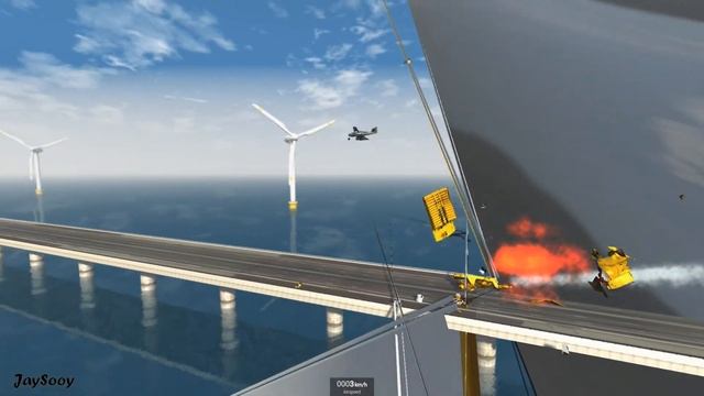 BeamNG Drive - ТЕСТИРУЮ новый МОД на РЕАКТИВНЫЙ САМОЛЕТ с РАКЕТАМИ... ОХХ будет забавно ;D