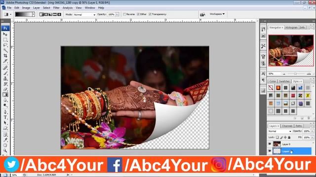 Photoshop tutorial, Paper folding effects in Photoshop, Photoshop Paper tear effect смотреть онлайн
