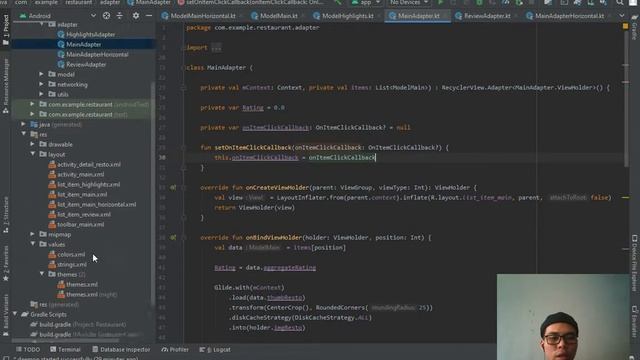 Resto App with FAN, dengan Zomato API смотреть онлайн