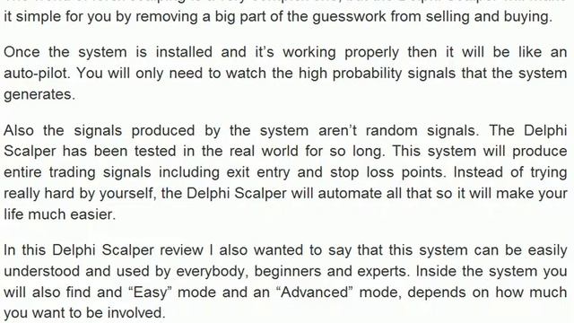 Delphi Scalper Review смотреть онлайн