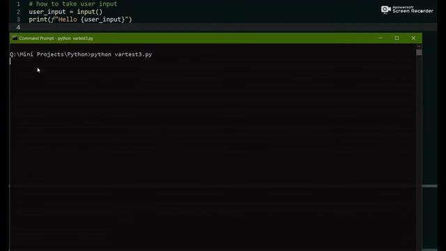 How to take User Input in Python | Python Mini Tutorials смотреть онлайн