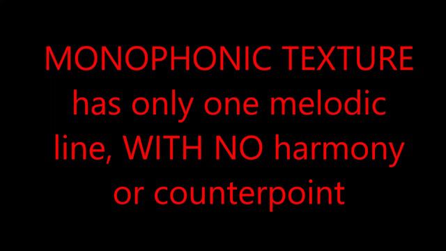 MONOPHONIC, HOMOPHONIC & POLYPHONIC TEXTURE смотреть онлайн