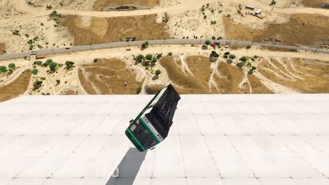 GTA 5 longest hard down ramp challenge with cars ,monster truck, zombie truck and bus more смотреть онлайн