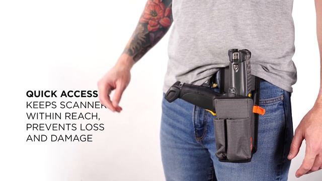 The Squids® 5540 Scanner Holster Attaches to Belts or Equipment for Secure Storage & Quick Access смотреть онлайн