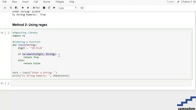 How to check whether string is numeric or not-using Regex смотреть онлайн