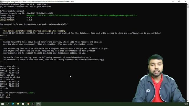 Create Collection in mongoDB || How to Create Database in mongoDB || Insert Document || Tutorial-2 смотреть онлайн