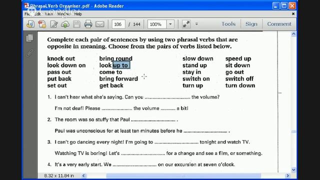 Phrasal Verb Opposites смотреть онлайн