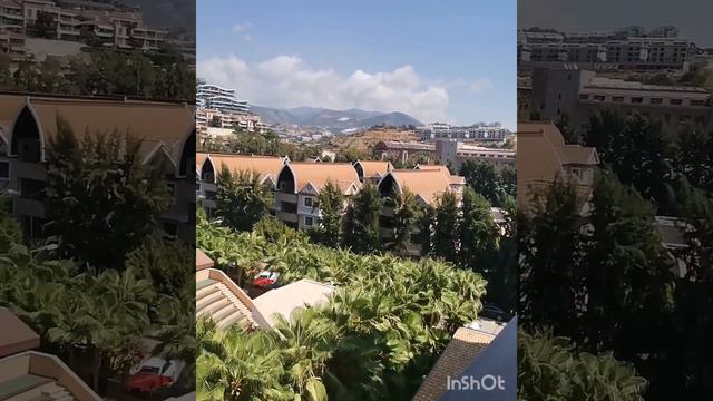 Вид с балкона отеля Quattro Beach Spa Resort5* на отель Dizaliya Palm Garden 5* смотреть онлайн