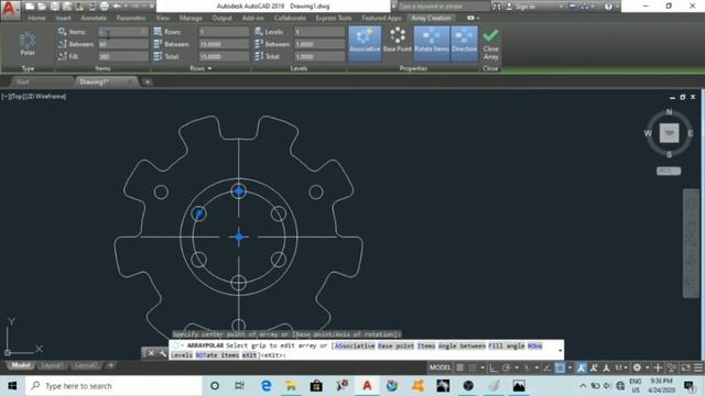 AUTOCAD 2019 : HOW TO DRAW GEAR TEETH смотреть онлайн