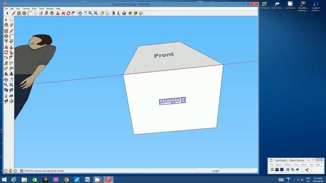 Sketchup 8 Tutorial #5 Trapezoidal Prism and Net (Gr. 8) смотреть онлайн