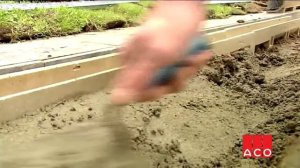 Монтаж АСО Euroline (водоотводные лотки)