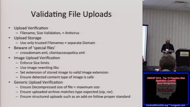 OWASP03 OWASP 2014 Top 10 Proactive Web Application Controls Jason Montgomery смотреть онлайн