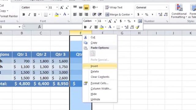 How to Hide a Column in Microsoft Excel 2007 : Taking Advantage of Key MS Tools смотреть онлайн