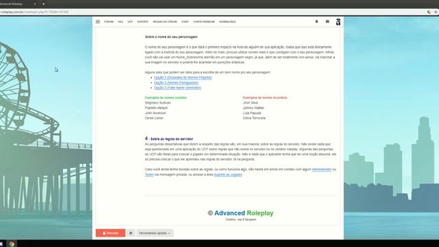 Advanced Roleplay - Registro UCP/Fórum смотреть онлайн