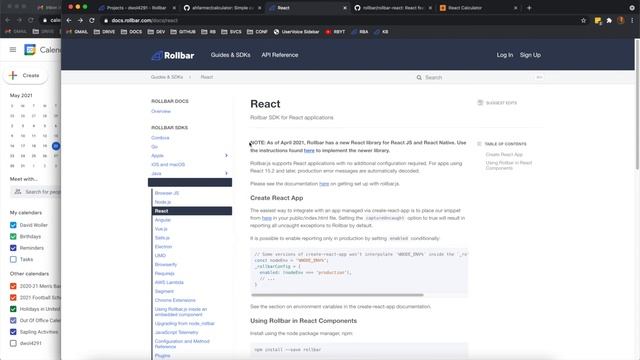 Rollbar SDKs: Using Rollbar in React смотреть онлайн
