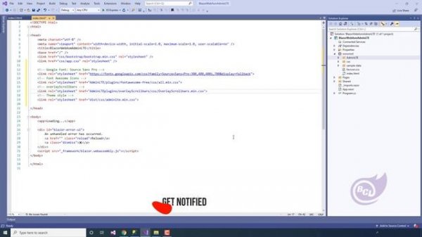 Blazor WebAssembly : Setup Custom Bootstrap Template | AdminLTE Theme | BCL