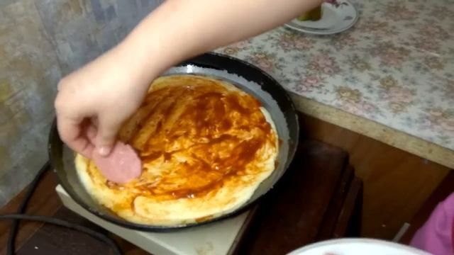 Быстрый рецепт пиццы на сковороде. Что приготовить смотреть онлайн