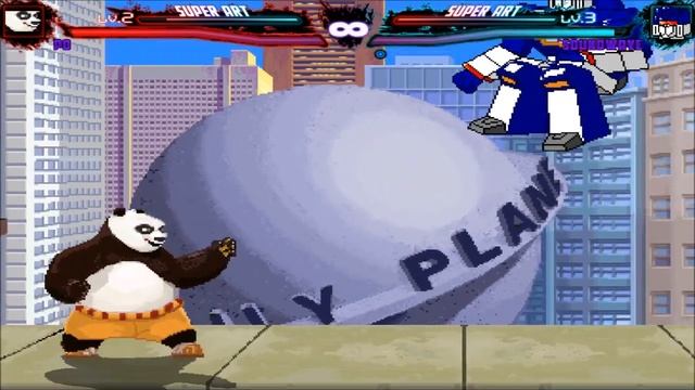 Mugen : Po (Kung Fu Panda) Vs Sound Wave (Transformer) (Request)