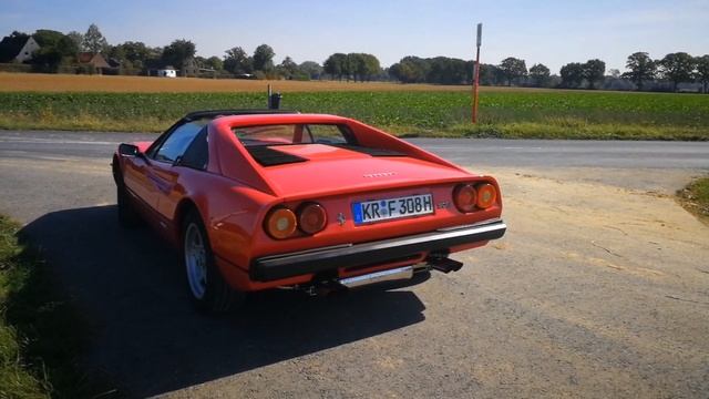 Ferrari 308 GTS Quattrovalvole Nouvalari exhaust comparison смотреть онлайн