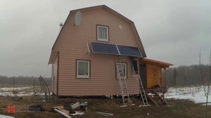 Монтаж солнечной электростанции для дачного дома